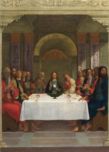 聖体の制度、1490年頃（パネル上のテンペラ）
